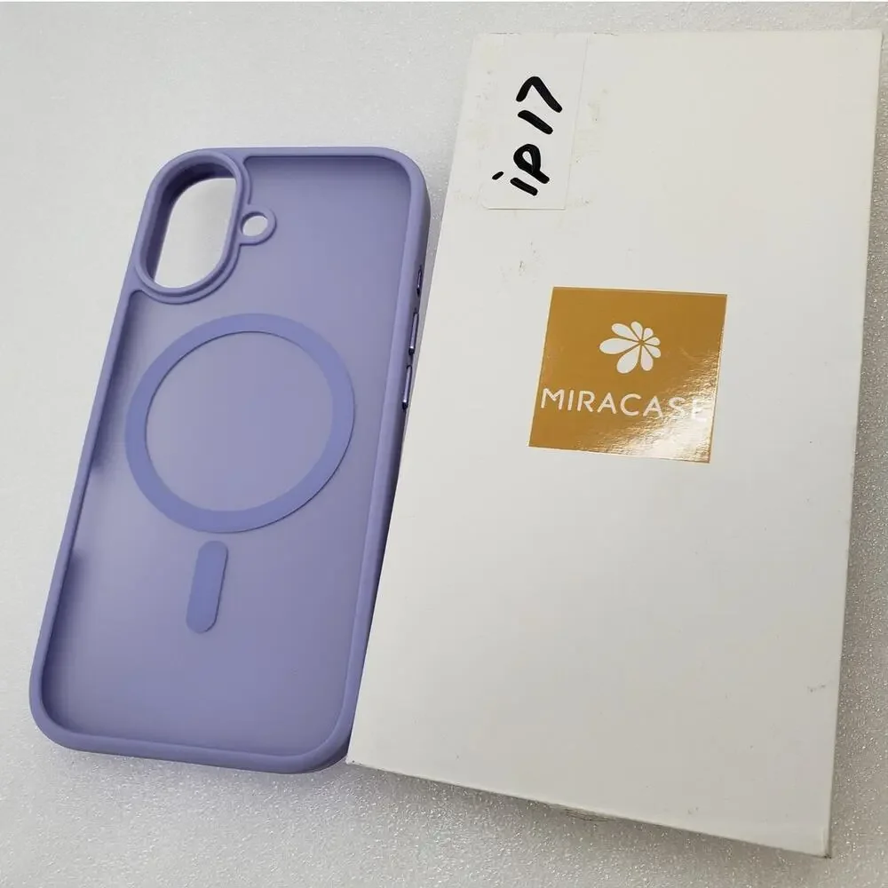 Miracase Magnetic Case for Apple iPhone 17 - Lavander Translucent MagSafe Cover